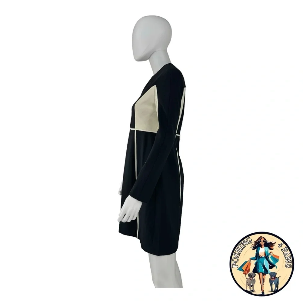 Tuckernuck NEW Navy and Cream Evie Long Sleeve Colorblock Mini Dress Size S
